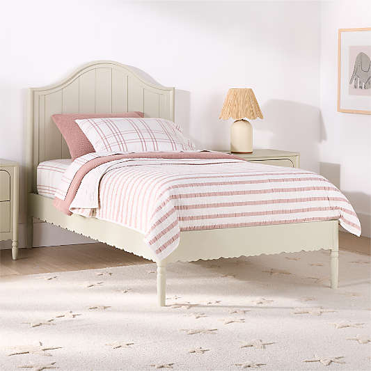 Beatrix Linen Wood Kids Bed