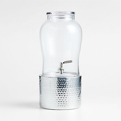 View Beau 1.75-Gallon Glass Drink Dispenser with Bash Stand details