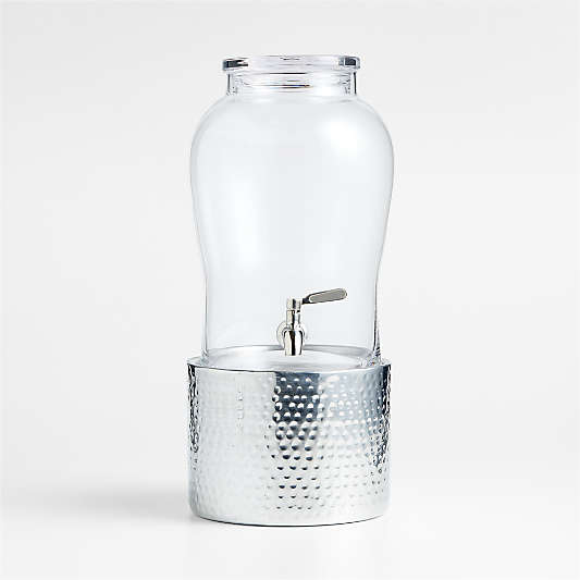 Beau 1.75-Gallon Glass Drink Dispenser with Bash Stand