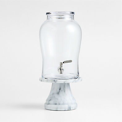 View Beau 1.75-Gallon Glass Drink Dispenser with French Kitchen Stand details