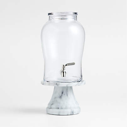 Beau 1.75-Gallon Glass Drink Dispenser with French Kitchen Stand