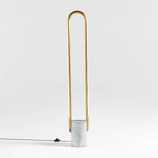 Beau Brass LED Floor Lamp