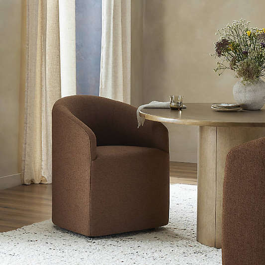 Beau Rust Upholstered Dining Chair