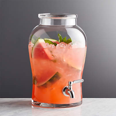 Beau 1.75-Gallon Glass Drink Dispenser