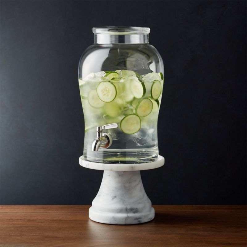 Glass Double Drink Dispenser - Pottery Barn