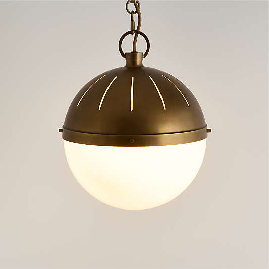 Beaumont Brass and Glass Pendant Light