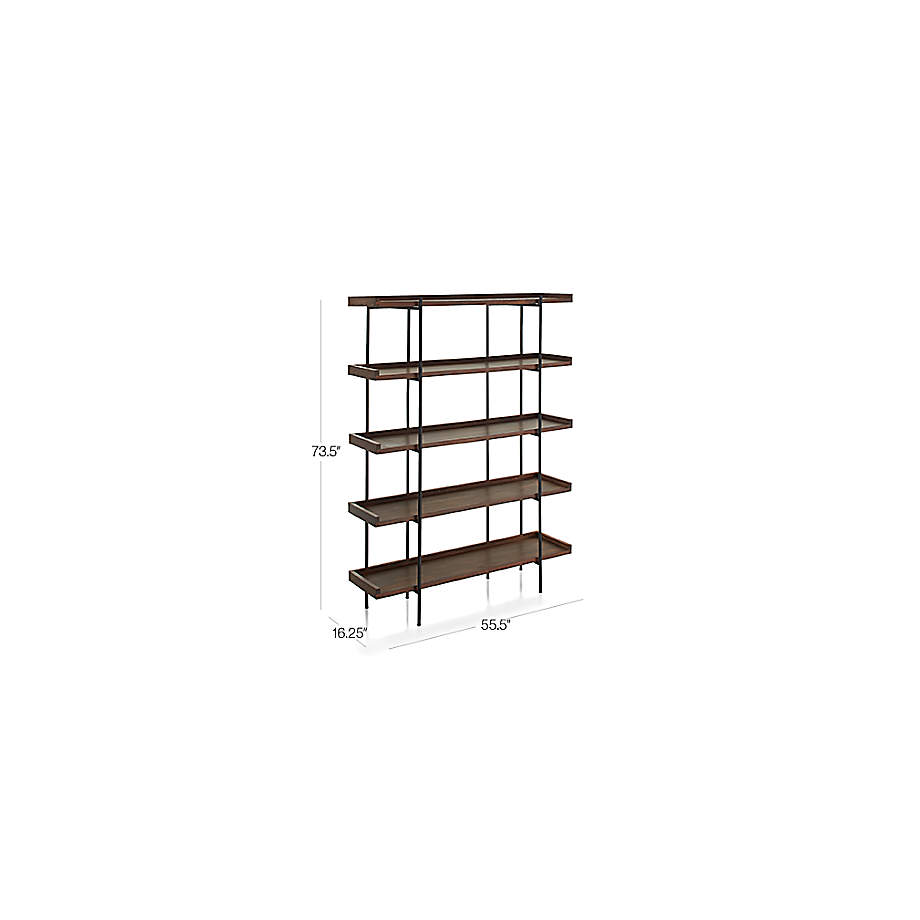 Press Loft  Image of Industrial Wall Shelf With Hooks Tall for Press & PR