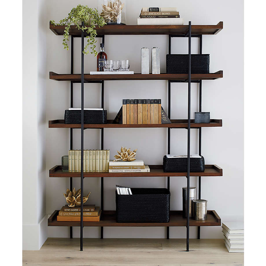 Crate and deals barrel black bookcase