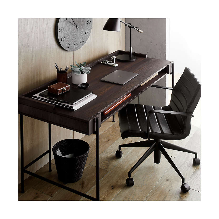 Graham Black Office Chair Reviews Crate Barrel