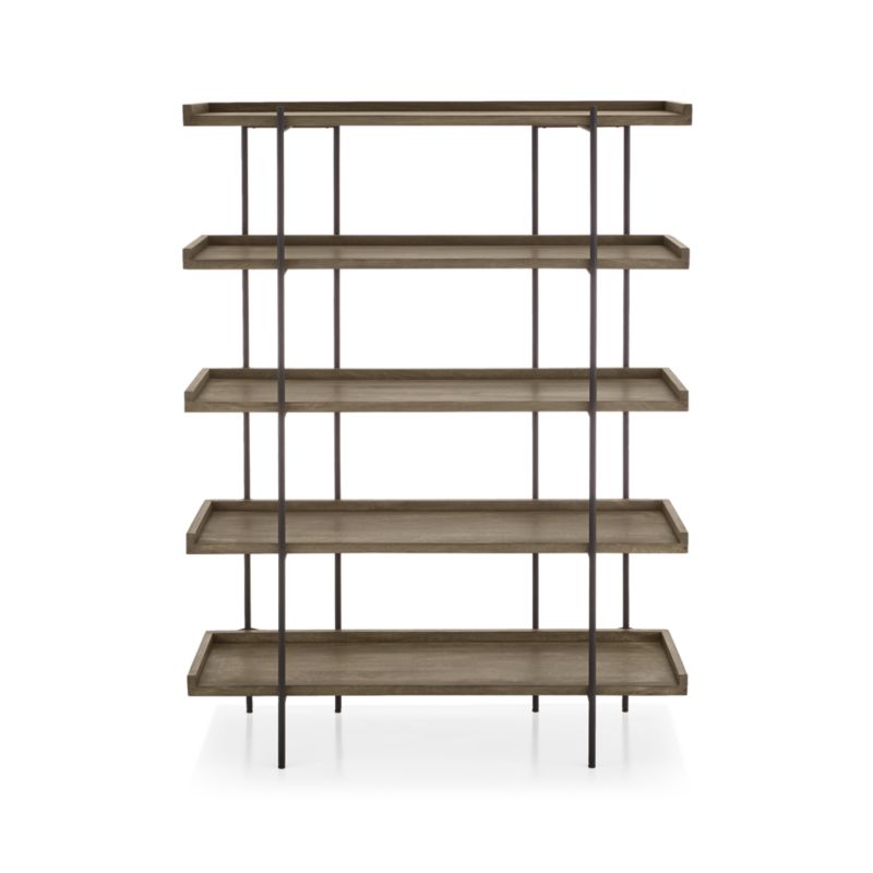 Beckett Grey Wash 5-High Bookshelf - image 8 of 8