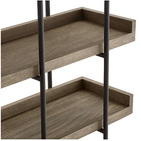 Beckett Grey Wash 6-High Bookshelf