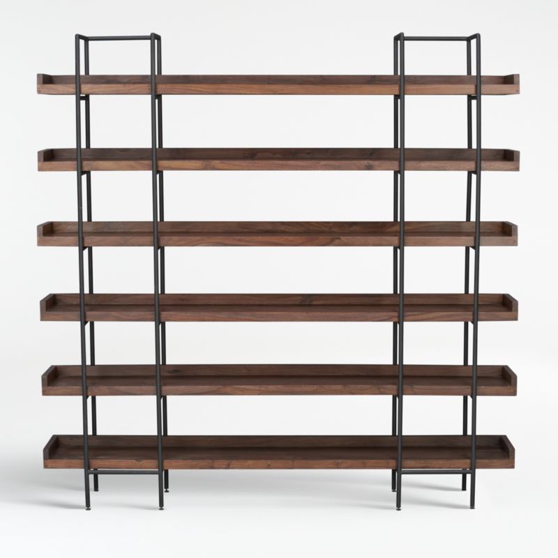 Crate&Barrel Floating Clear Acrylic Bookcase/Shelf