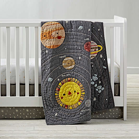 Outer Space Baby Crib Quilt