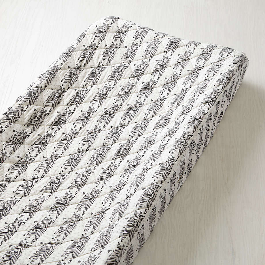 Safari Zebra Changing Pad Cover + Reviews Crate and Barrel