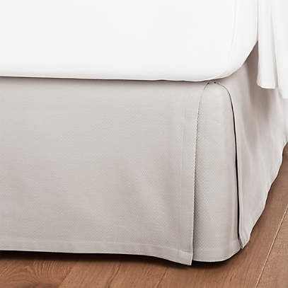 Grey Queen Bedskirt Reviews Crate, Extra Long Queen Bed Skirt