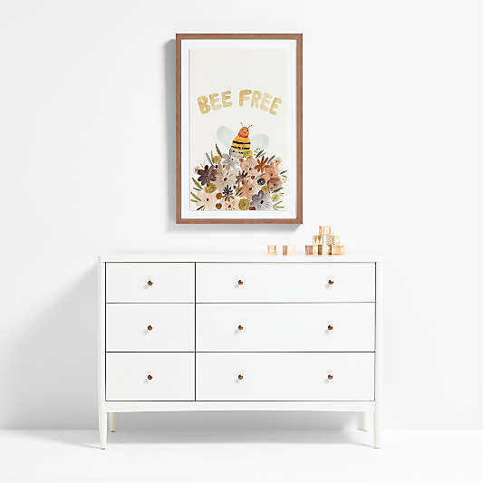 Bee Free Large Framed Wall Art Print