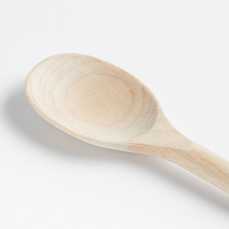 Crate & Barrel Beechwood Small Spoon - image 2 of 5