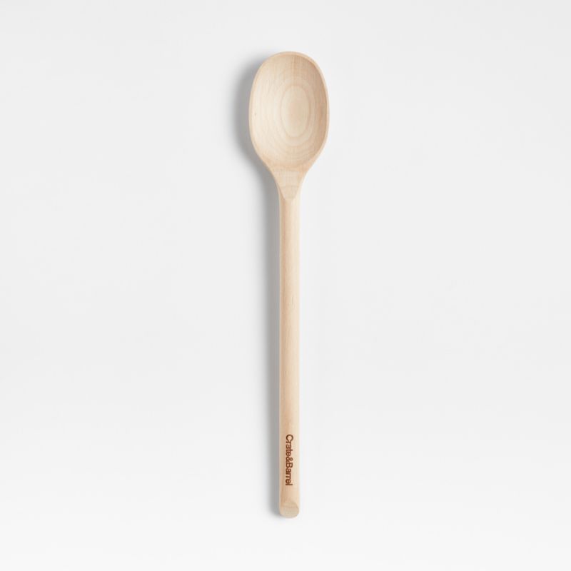 Crate & Barrel Beechwood Spoon - image 0 of 5