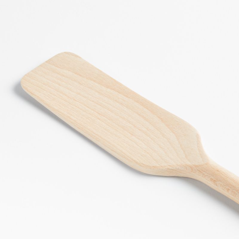 Crate & Barrel Beechwood Spurtle Turner - image 2 of 5