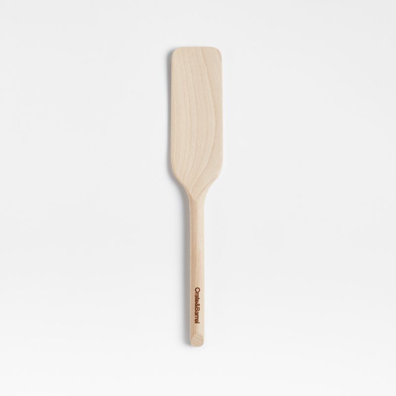 Crate & Barrel Beechwood Spurtle Turner - image 0 of 5