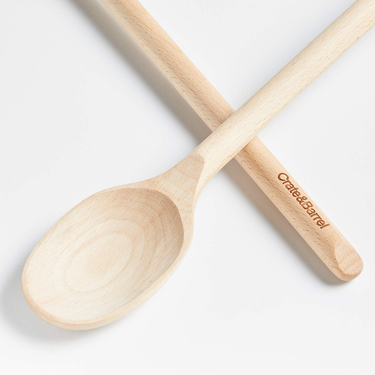 Crate & Barrel Beechwood and Stainless Steel Spoon + Reviews