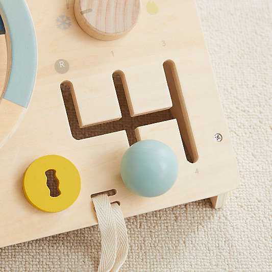 Wonder & Wise by Asweets Wooden Beep Beep Toddler Busy Board