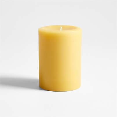 3"x4" Beeswax Pillar Candle