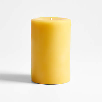 Bluecorn Beeswax 100% Pure Beeswax Pillar Candles | Natural Beeswax  Candles, Unscented Yellow Candles | Soy, Paraffin, & Fragrance Free |  2x4.5, 36