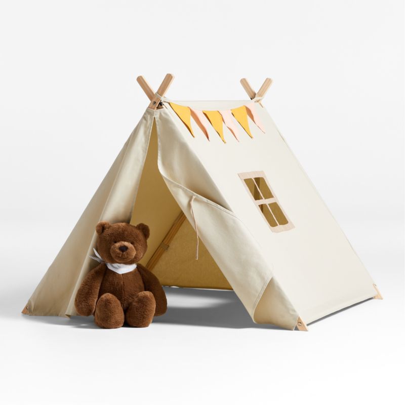 Beige Collapsible Kids Canvas Play Tent - image 0 of 11