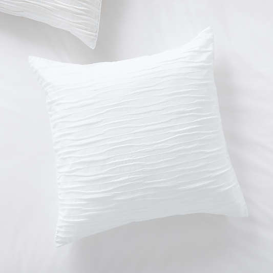 Belamy Euro White Pleated Sham