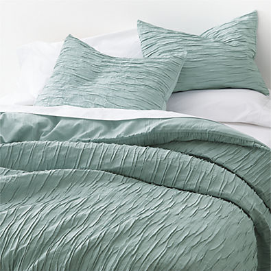 View Belamy Full/Queen Dusk Pleated Duvet Cover details