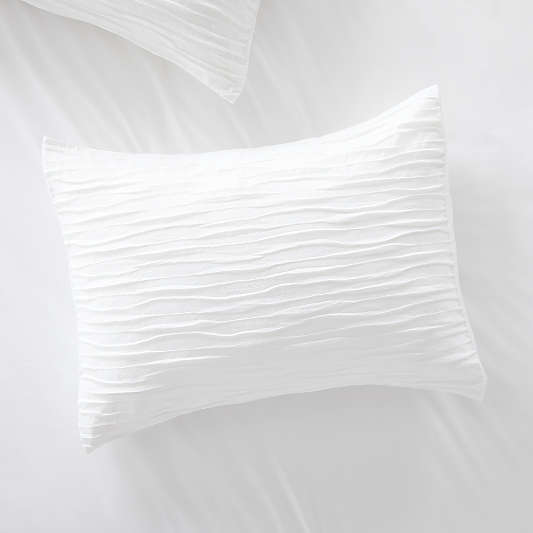 Belamy Standard White Pleated Sham