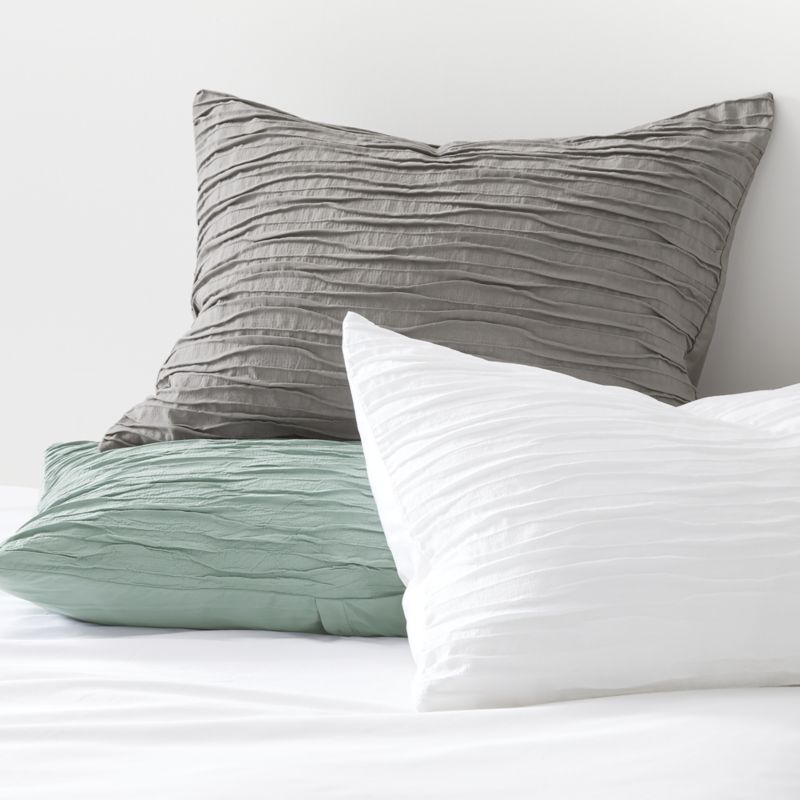 Belamy King Nickel Pleated Duvet Cover