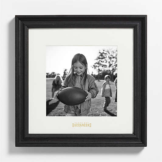 NFL Tampa Bay Buccaneers Belfast Traditional Black Wood 11x11 Wall Picture Frame
