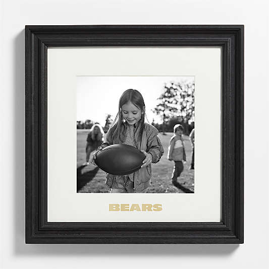 NFL Chicago Bears Belfast Traditional Black Wood 11x11 Wall Picture Frame
