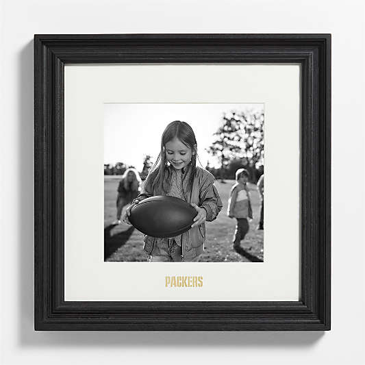 NFL Green Bay Packers Belfast Traditional Black Wood 11x11 Wall Picture Frame