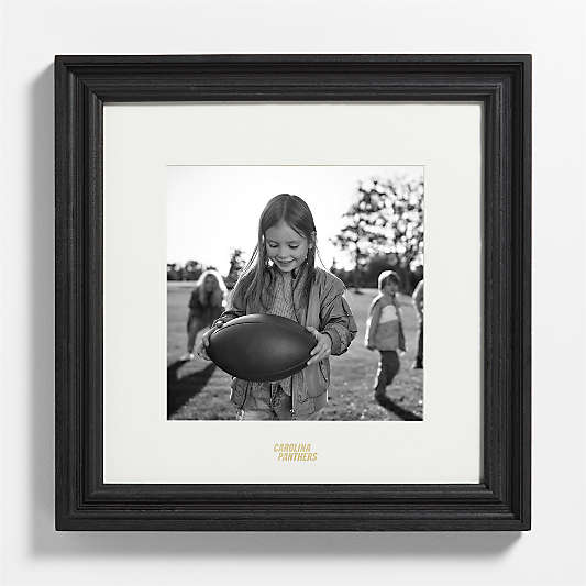 NFL Carolina Panthers Belfast Traditional Black Wood 11x11 Wall Picture Frame
