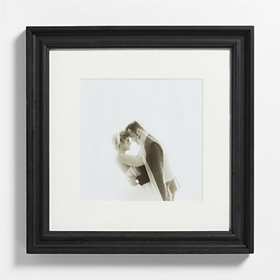 View Belfast Traditional Black Wood 11x11 Wall Picture Frame with Interchangeable Mats details