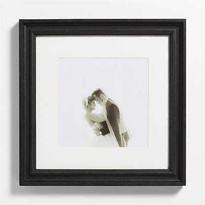 Belfast Traditional Black Wood 11x11 Wall Picture Frame with Interchangeable Mats