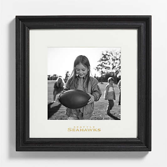 NFL Seattle Seahawks Belfast Traditional Black Wood 11x11 Wall Picture Frame