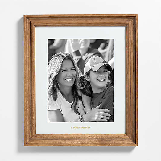 NFL Los Angeles Chargers Belfast Natural Oak Wood 11x14 Wall Picture Frame