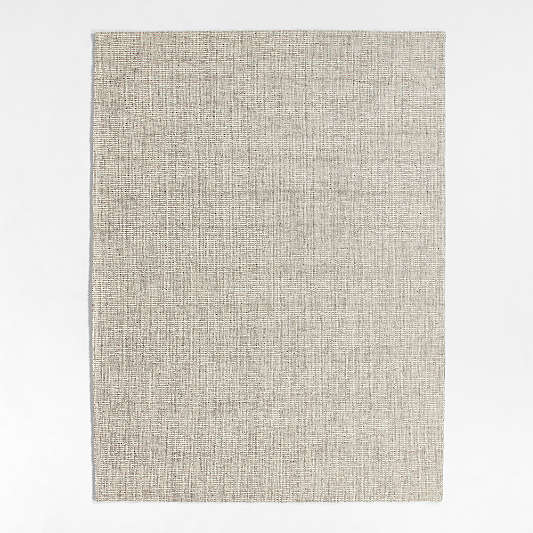 Belfast Performance Wool Blend Handwoven Grey Area Rug 10'x14'