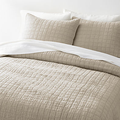 View Belgian Flax Linen Natural Full/Queen Quilt details