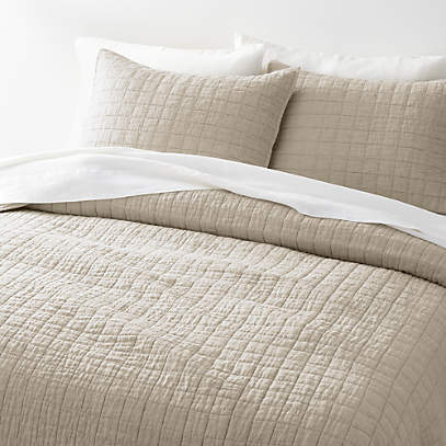 Linen Quilted Pillow Shams
