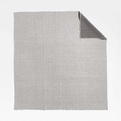 Pure Linen Pinstripe Grey Standard Pillow Sham + Reviews