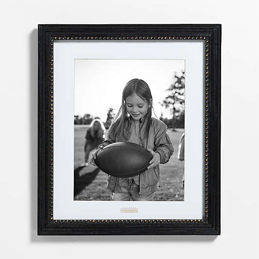 NFL Washington Commanders Belgium Black with Gold Bead Wood 11x14 Wall Picture Frame