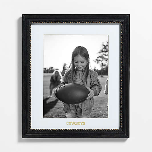 NFL Belgium Black with Gold Bead Wood 11x14 Wall Picture