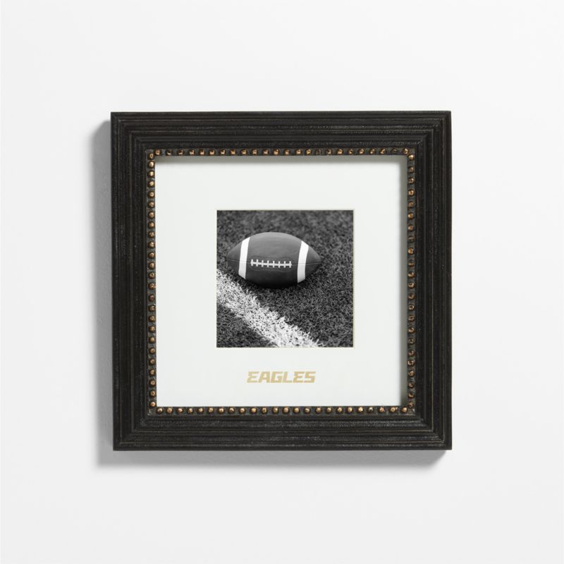 NFL Carolina Panthers Belgium Black with Gold Bead Wood 5x5 Wall Picture Frame - image 1 of 2