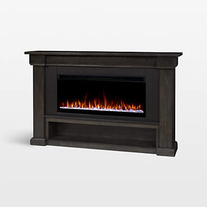 Belhaven Dark Wood with Landscape Smart Electric Fireplace 66"