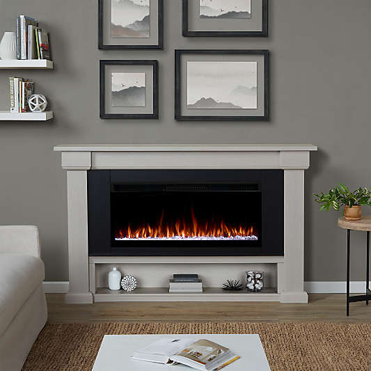 Belhaven Light Wood with Landscape Smart Electric Fireplace 66"